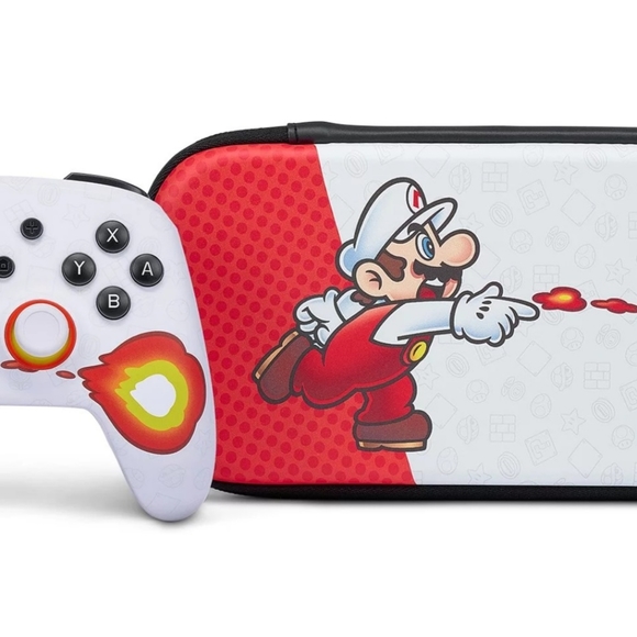 Nintendo Switch Mario PowerA Enhanced WIRED Controller And Slim Case - Picture 6 of 6